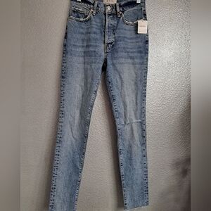 NWT We The Free  High Waist, Raw Hem Jeans  Size 25